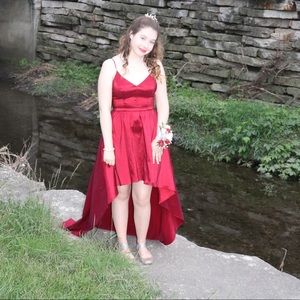red homecoming dress